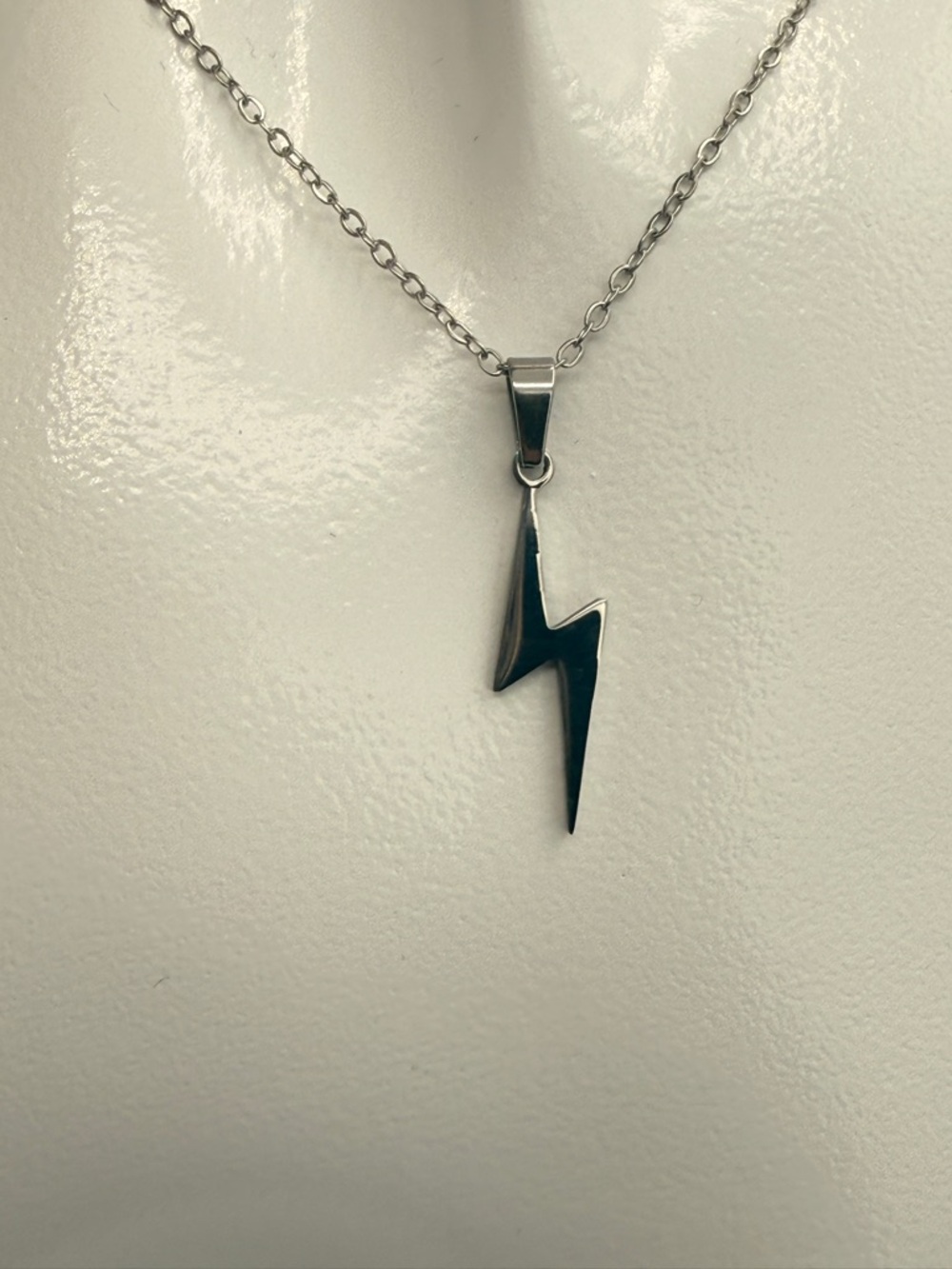 Source Unknown Silver Lightning Bolt Necklace - Silver